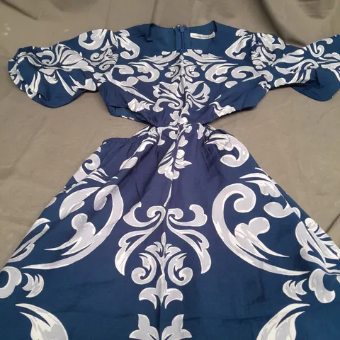 ABERCROMBIE & FITCH BLUE OPEN SIDE DRESS - XS