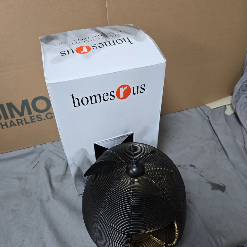 HOMESRUS HAND CRAFTED ELECTRIC DIFFUSER – BLACK WIRE-DOME