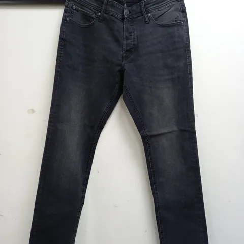 JACK & JONES WHGLENN ORIGINAL BLACK DENIM JEANS - W32 L30