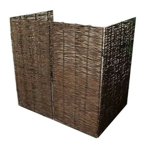 BOXED WILLOW WHEELIE BIN SCREEN (DOUBLE)