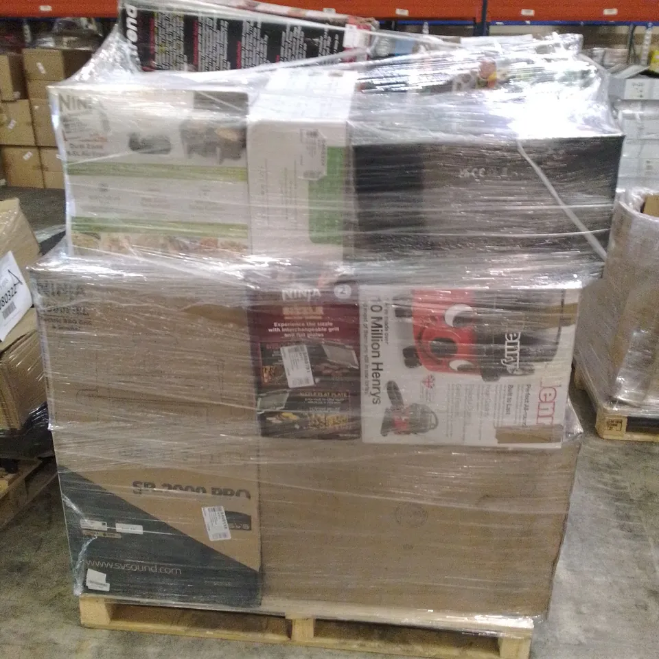 PALLET OF APPROXIMATELY 21 UNPROCESSED RAW RETURN HOUSEHOLD AND ELECTRICAL GOODS TO INCLUDE;