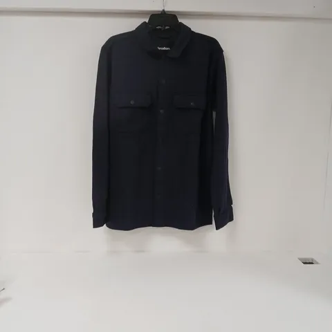 THREADBARE NAVY SHIRT JACKET, MEN'S, SIZE M