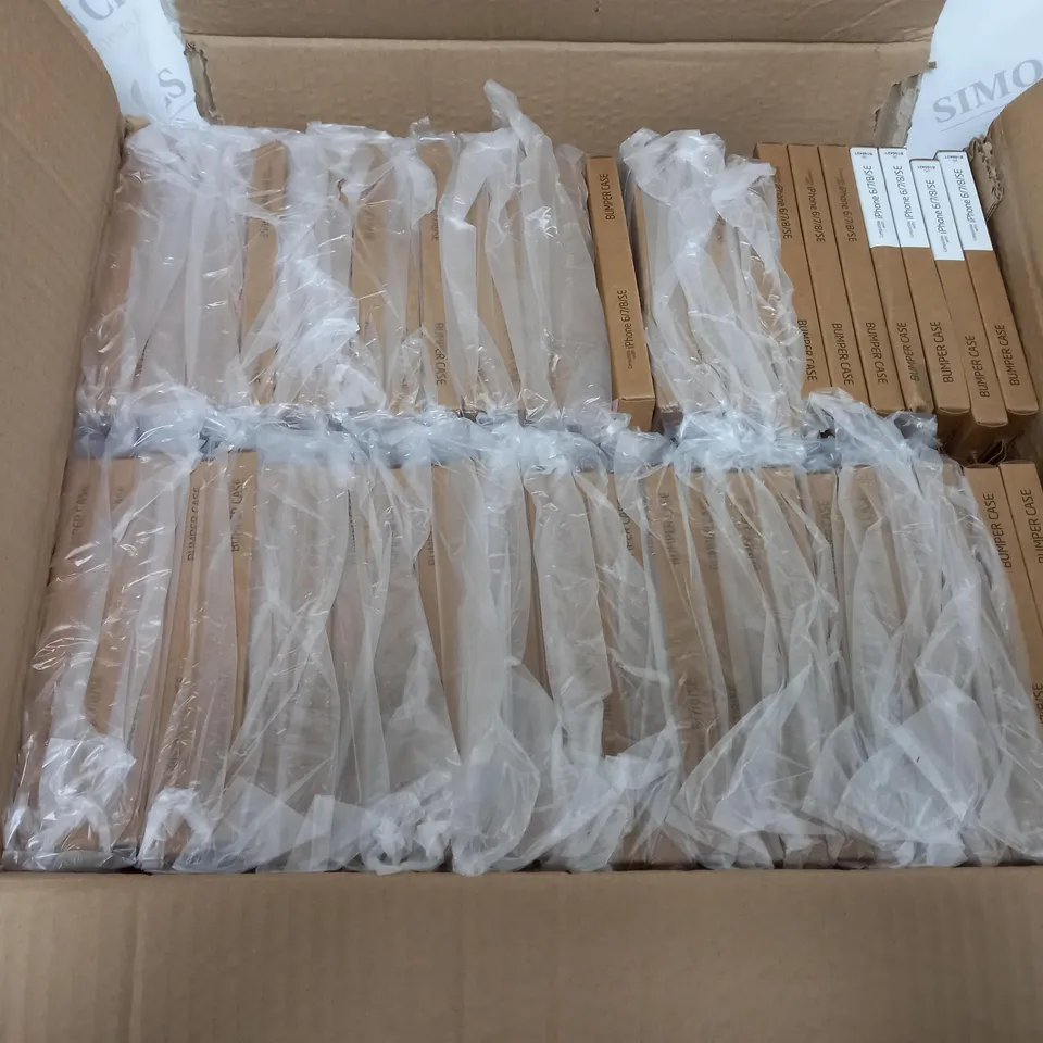 BOX OF 100 BRAND NEW GROOV-E IPHONE 6/7/8/SE BUMPER CASES IN WHITE