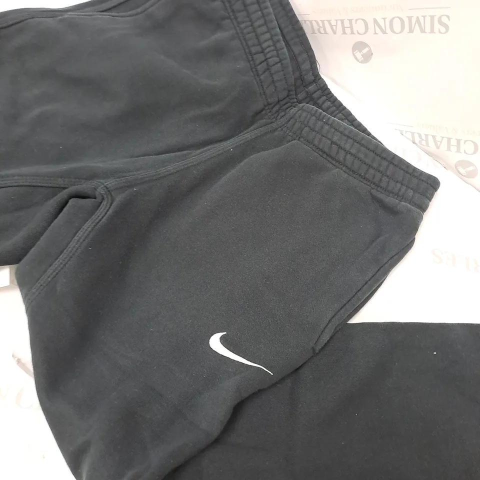 BLACK NIKE TRACKSUIT BOTTOMS - SIZE SMALL 