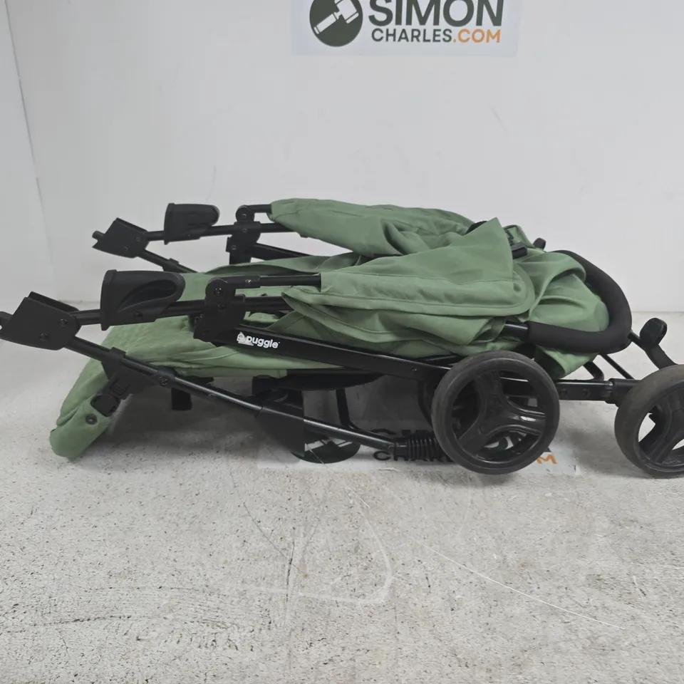 PUGGLE FOLDING PRAM IN GREEN - COLLECTION ONLY