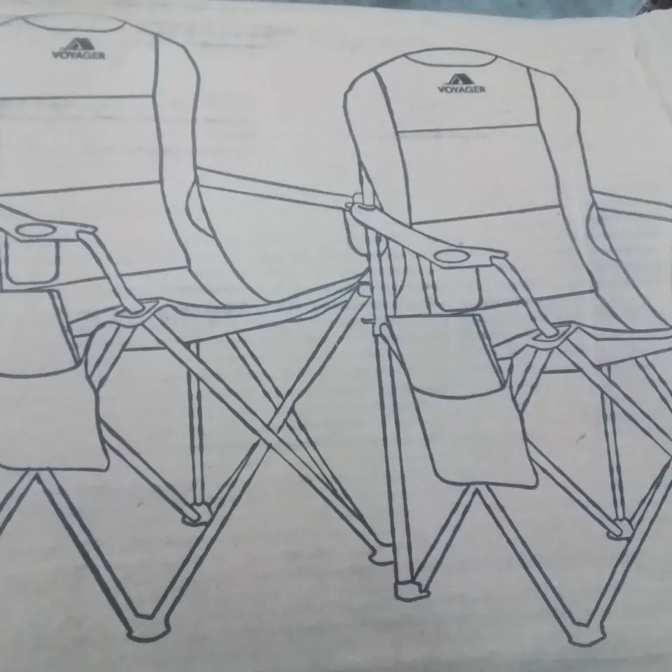 BOXED SET OF 2 CAMPING CHAIRS