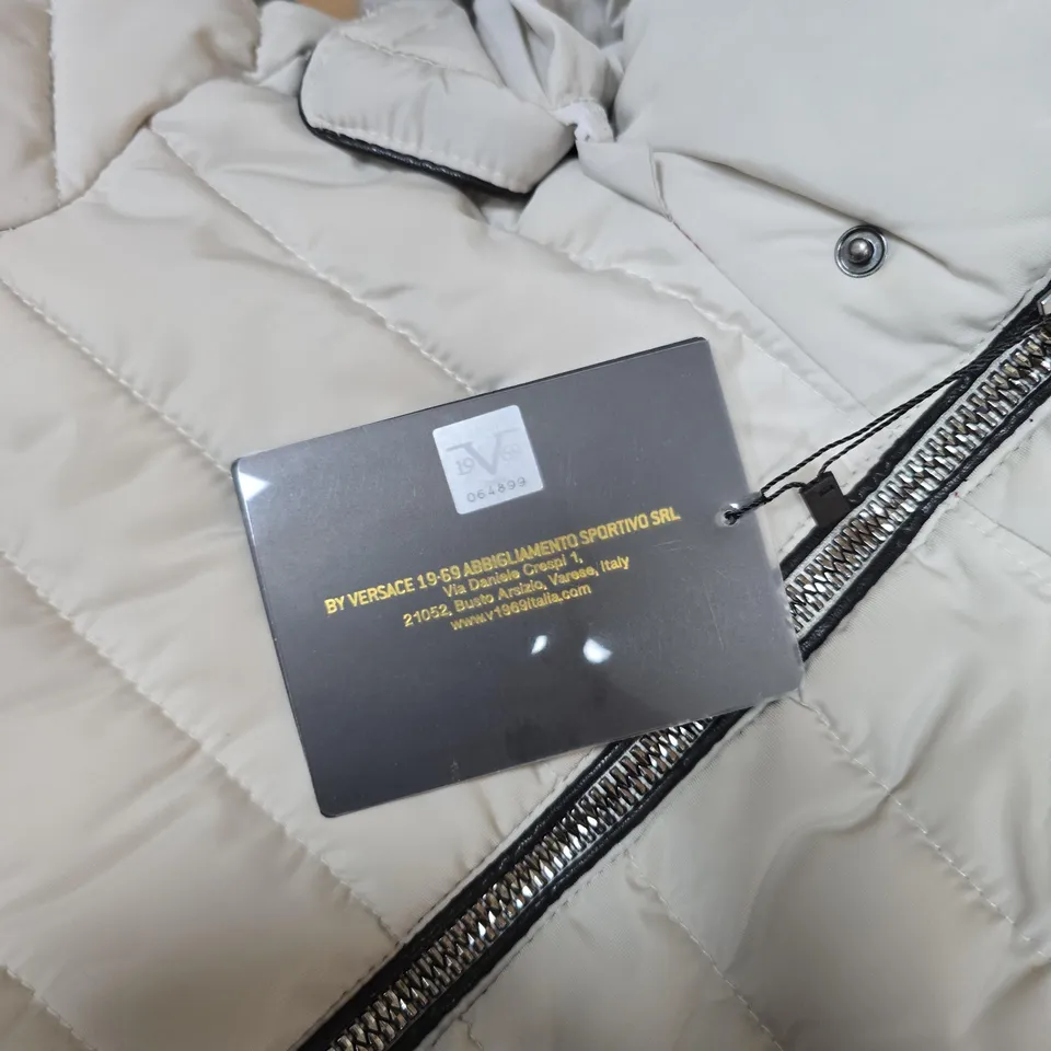 VERSACE 19-69 ITALIA QUILTED PUFFER JACKET – WHITE