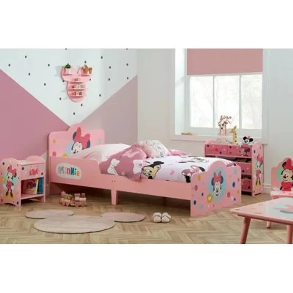 BOXED MINNIE MOUSE SINGLE 3FT BED FRAME (1 BOX)