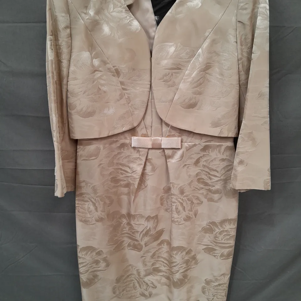 DRESS CODE BY VEROMIA OCCASIONAL DRESS AND JACKET SET IN TAUPE - 12