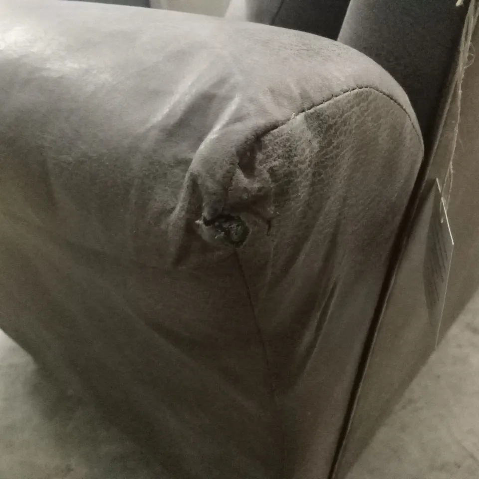 DURY LEATHER LOOK 3 SEATER SOFA - CHOCOLATE RRP £599