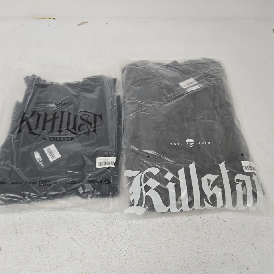 LOT OF APPROXIMATELY 22 BRAND NEW BAGGED KILLSTAR ITEMS TO INCLUDE SHADOW EMPRESS KNIT TOPS AND NYMERIA CARDIGAN - VARIOUS SIZES