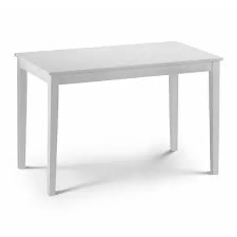 BOXED TAKU DINING TABLE SATIN WHITE - COLLECTION ONLY