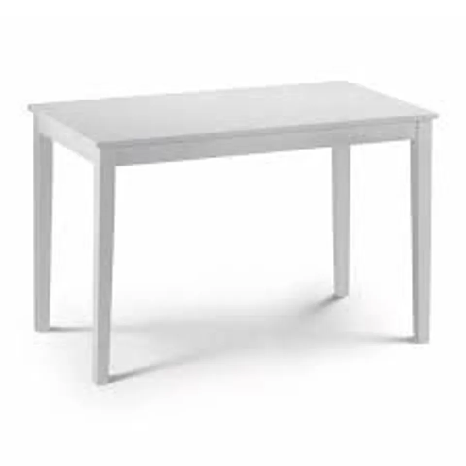 BOXED TAKU DINING TABLE SATIN WHITE - COLLECTION ONLY