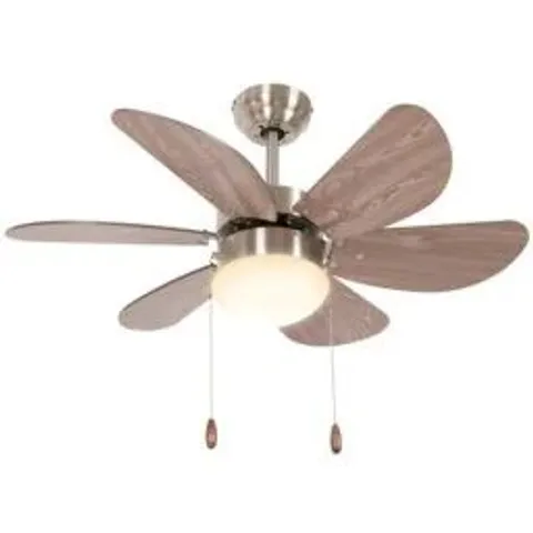 BOXED 122CM SURAT DC 4-BLADE LED CEILING FAN  20W CCT WHITE/WOOD (1 BOX)