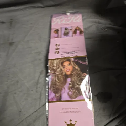 APPROXIMATELY 8  ASSORTED HAIR PRODUCTS INCLUDING HAIR EXTENSIONS AND SPANDEX CAP 