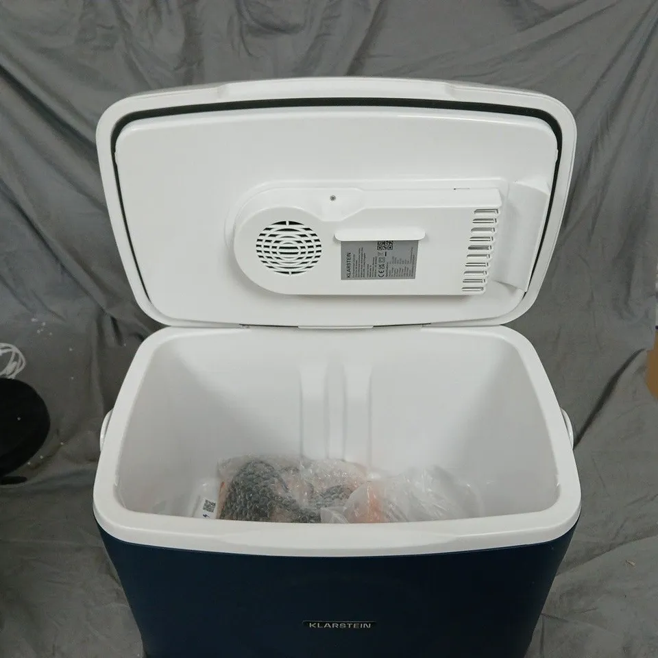 KLARSTEIN COMPACT MINI FRIDGE / COOLER – BLUE BODY WITH WHITE LID