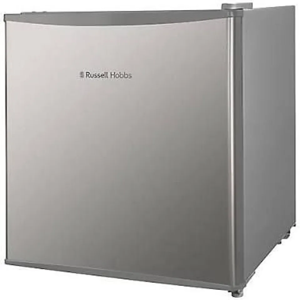BOXED RUSSELL HOBBS RHTTF0E1SS 43L MINI FRIDGE - STAINLESS STEEL