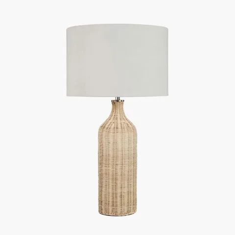 BOXED ANIKA RATTAN TABLE LAMP