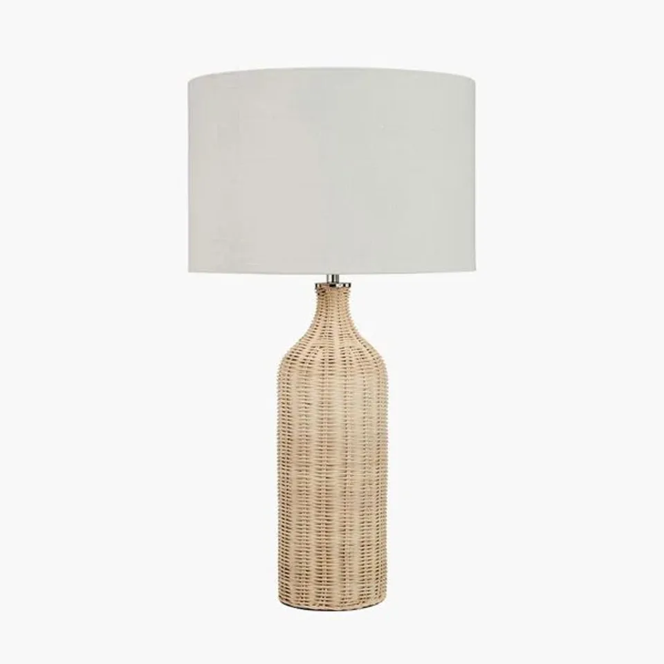 BOXED ANIKA RATTAN TABLE LAMP