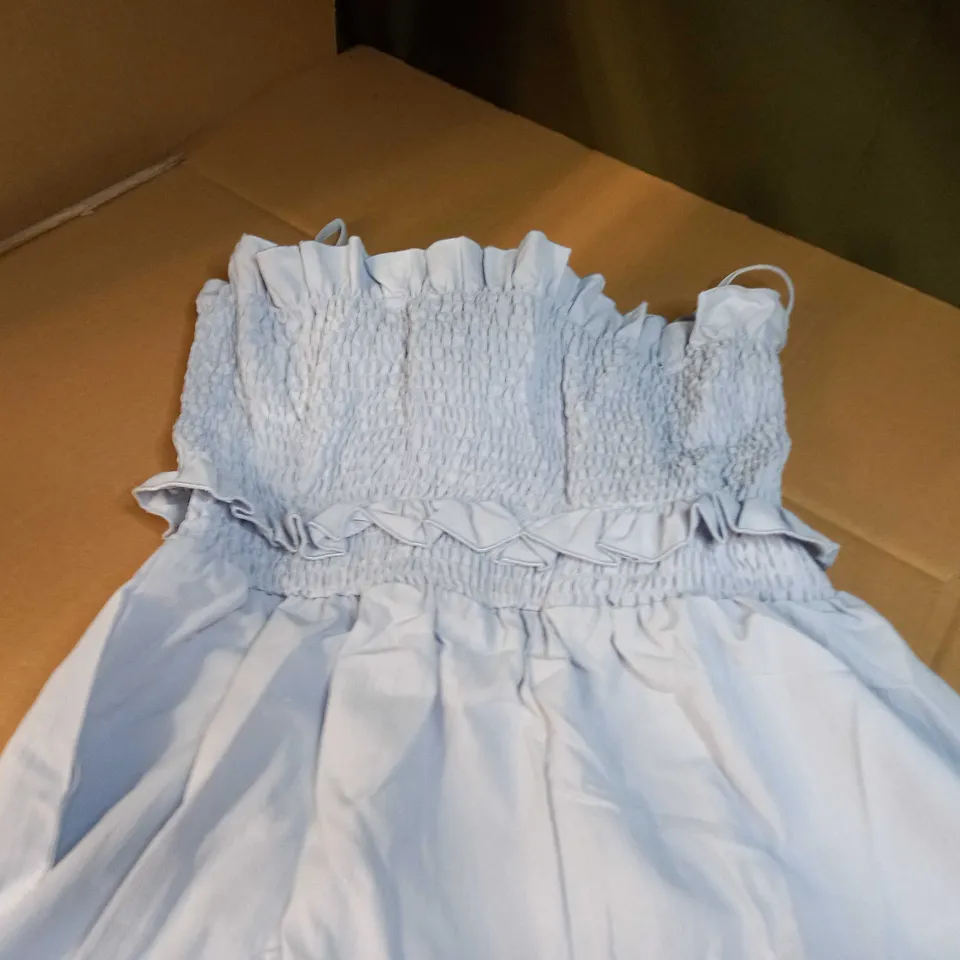 CIDER PALE PLUE CREPE STYLE PLAYSUIT - XL