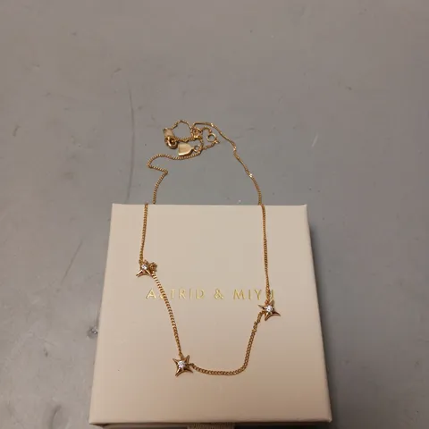ASTRID & MIYU GOLD COSMIC STAR NECKLACE 