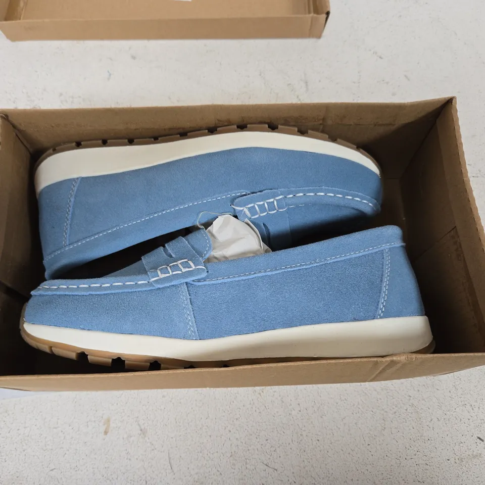 JO&JOE BLUE SUEDE WOMENS SHOES SIZE 5