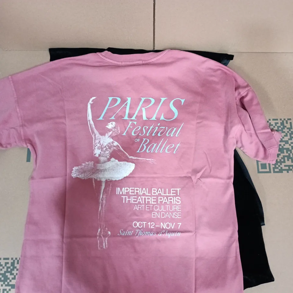 NEXT PINK T-SHIRT – PARIS FESTIVAL OF BALLET PRINT – SIZE M
