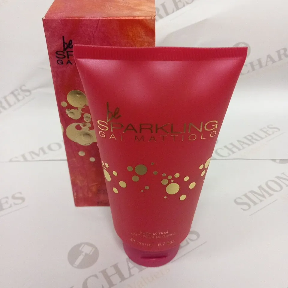 APPROXIMATELY 45 BOXED BE SPARKLING GAI MATTIOLO BODY LOTION 200ML