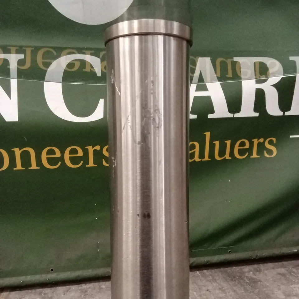 QUALITY DESIGNER BESPOKE ROUND GLASS TOP BAR TABLE