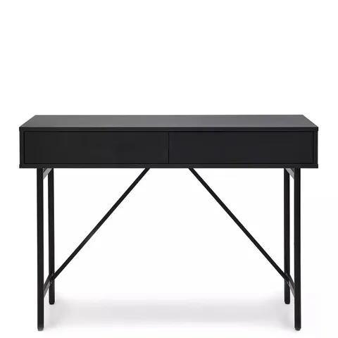 BOXED HAVA CONSOLE TABLE - BLACK (1 BOX) - COLLECTION ONLY 