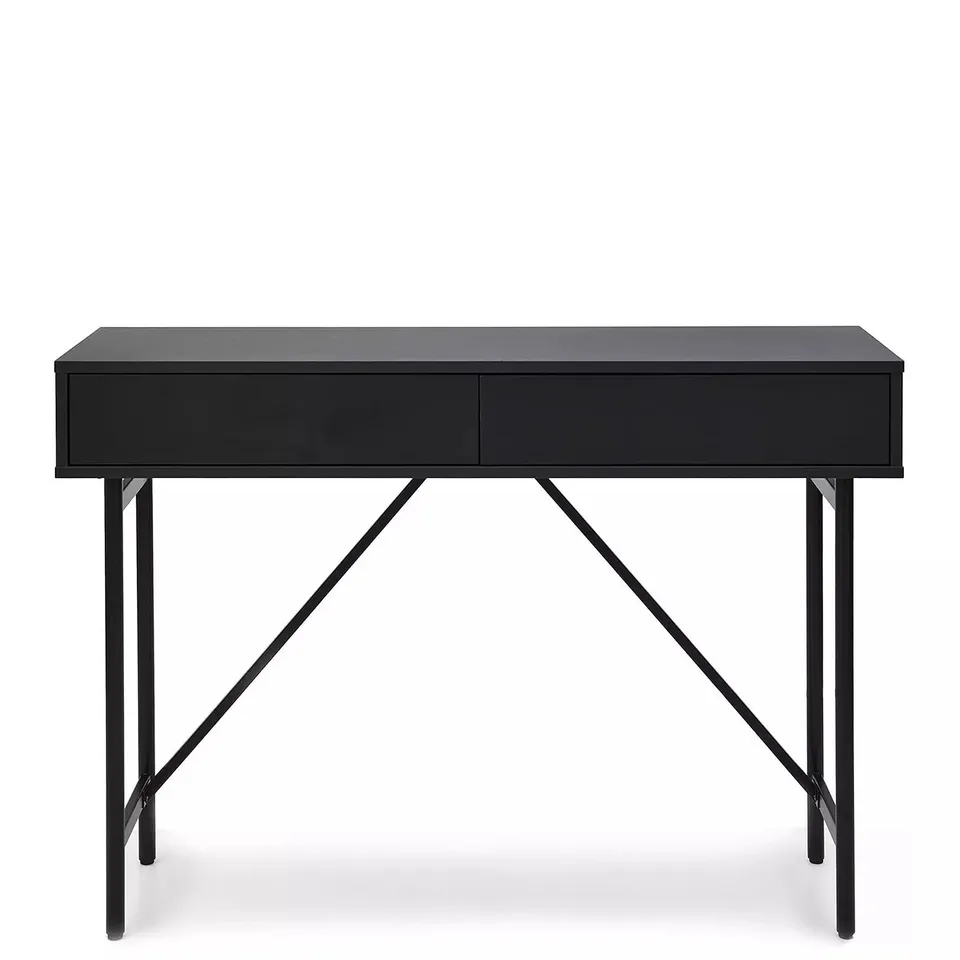 BOXED HAVA CONSOLE TABLE - BLACK (1 BOX) - COLLECTION ONLY 