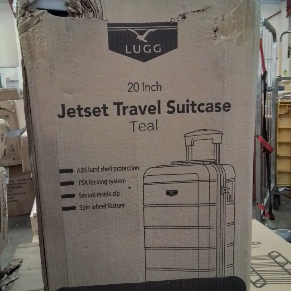 BOXED LUGG 20" JETSET SUITCASE -TEAL-