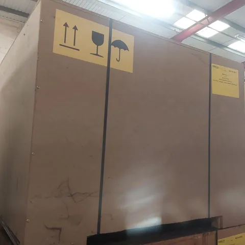 PALLET CONTAINING COMMERCIAL DISPLAY UNIT PARTS