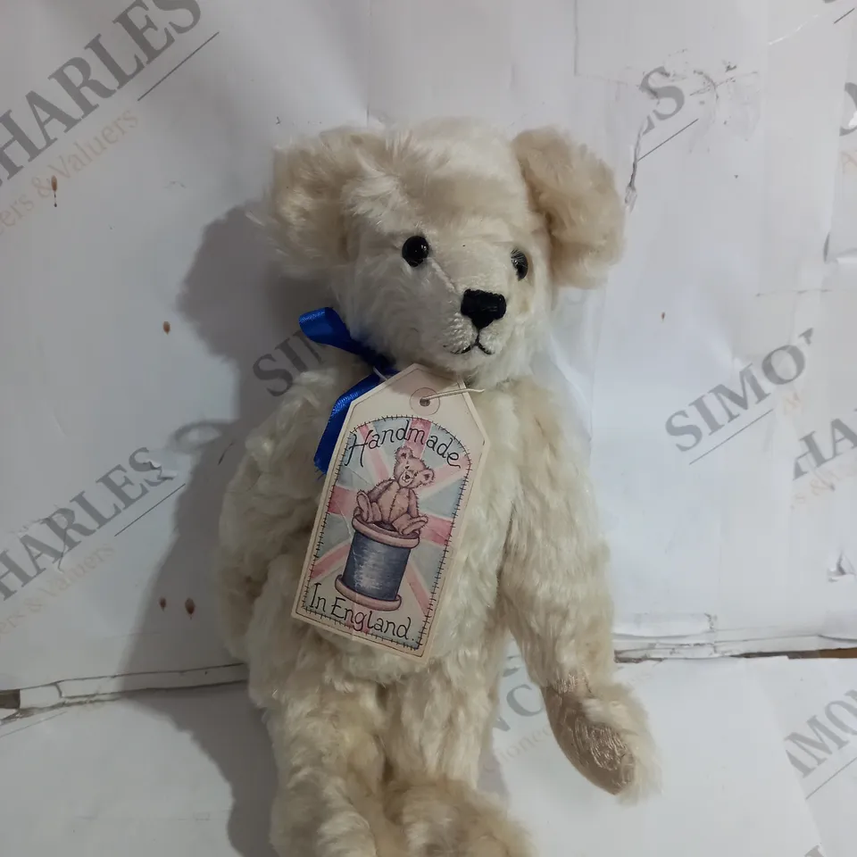 HANDMADE CREAM CAVENDISH TEDDY BEAR 