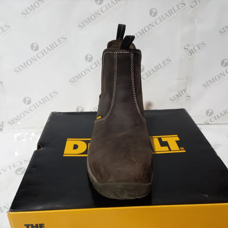 DEWALT RADIAL BROWN STEEL PLATE BOOTS SIZE 10