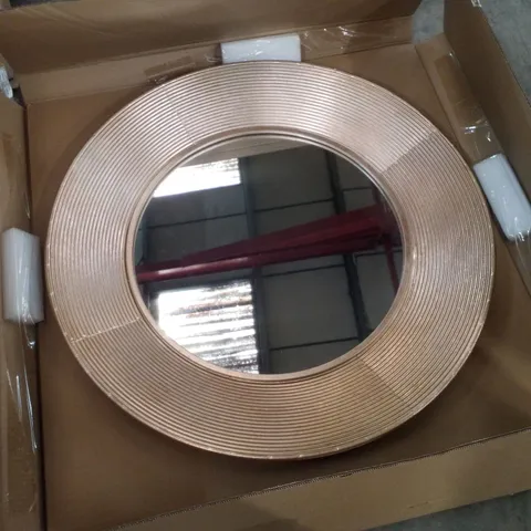 BOXED METAL FLAT WALL MIRROR 