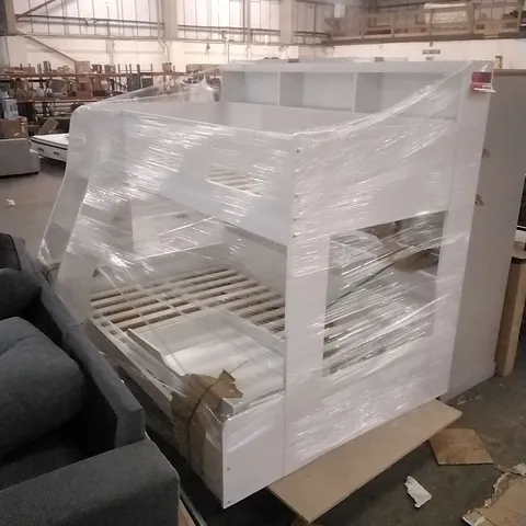 Julian Bowen Camelot Bunk Bed with Staircase - white