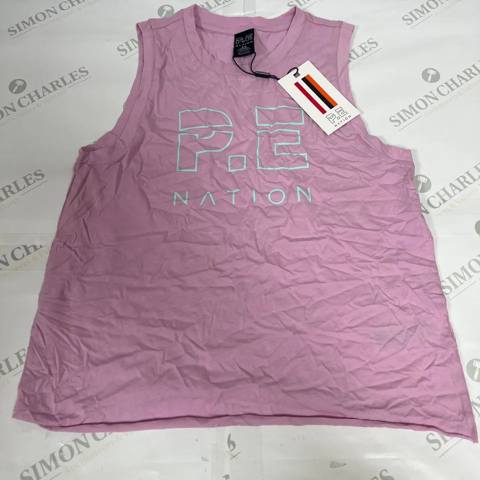 P.E NATION SHUFFLE TANK IN PINK LAVENDER SIZE S
