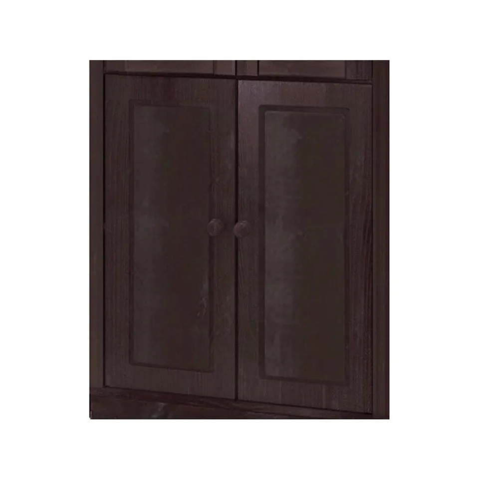 BOXED PINE BOOKCASE DOOR - STAIN/WAX