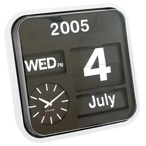 BOXED BIG FLIP SILENT WALL CLOCK (1 BOX)