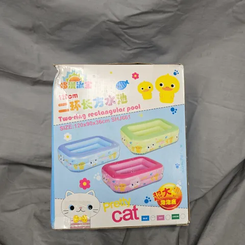 BOX OF APPROXIMATELY 8 TWO RING RECTANGULAR POOL - 120CM