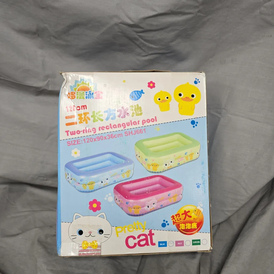 BOX OF APPROXIMATELY 8 TWO RING RECTANGULAR POOL - 120CM