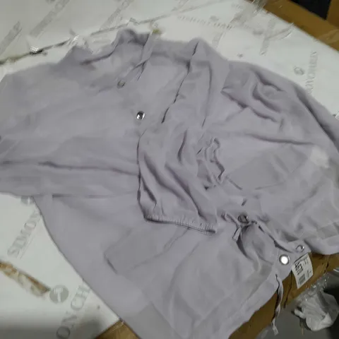 WYNNE LAYERS SILKY BOMBER JACKET SOFT LILAC SIZE 2XL