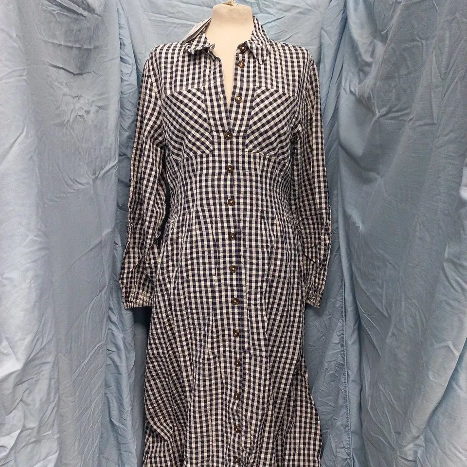 NOBODY'S CHILD MONTEGO MIDI DRESS IN BLACK SIZE UK 14