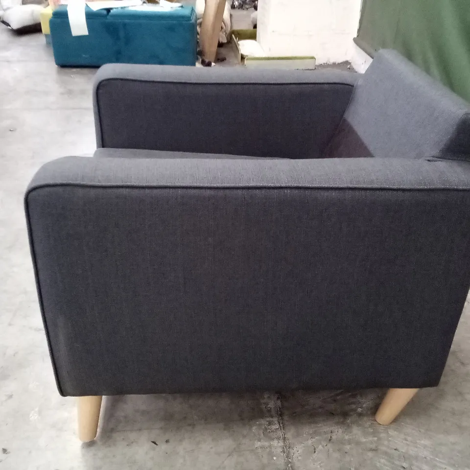 QUALITY DESIGNER ARMCHAIR GREY 