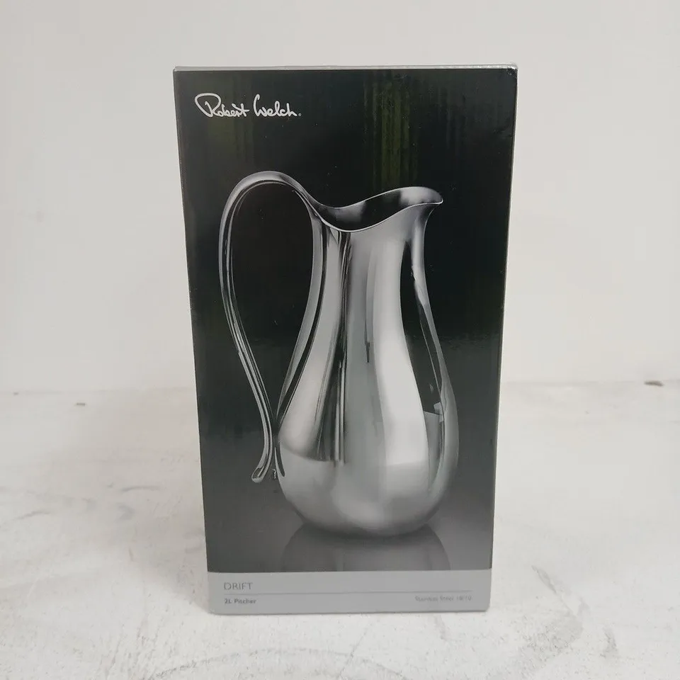 ROBERT WELCH DRIFT PITCHER – STAINLESS STEEL, BOXED