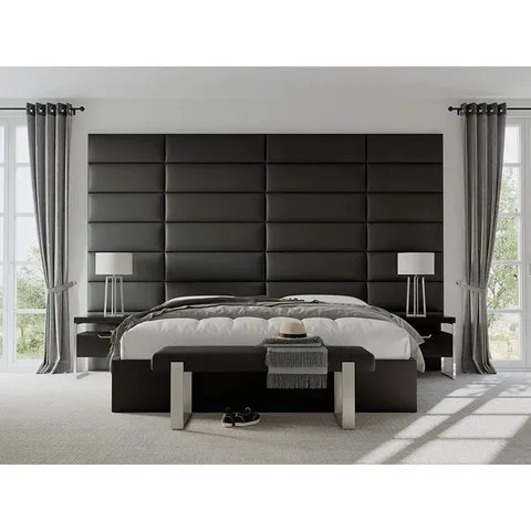 BOXED GAREN UPHOLSTERED HEADBOARD (SET OF 4) - 4  76.2X29.21CM PANELS - 1 BOX