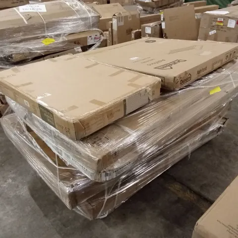 PALLET OF ASSORTED INCOMPLETE DESIGNER FURNITURE PARTS AND PIECES 