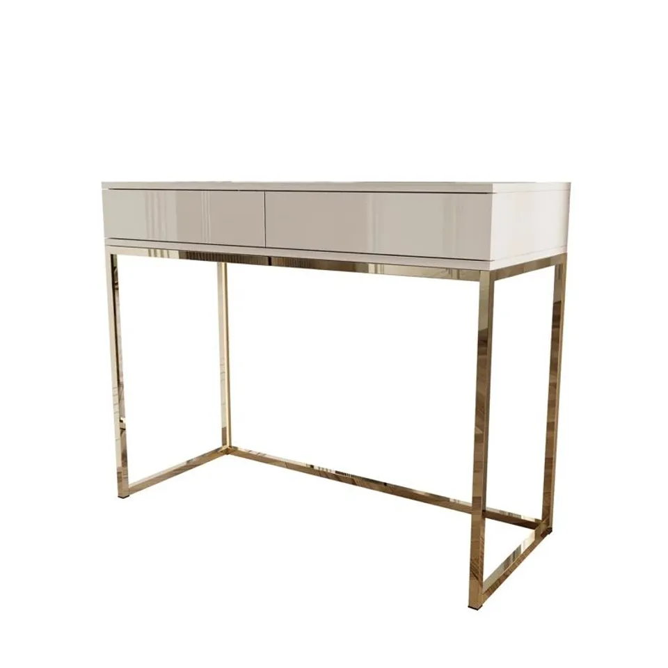 BOXED BLANCO GLAMOUR CONSOLE TABLE (2 BOXES)