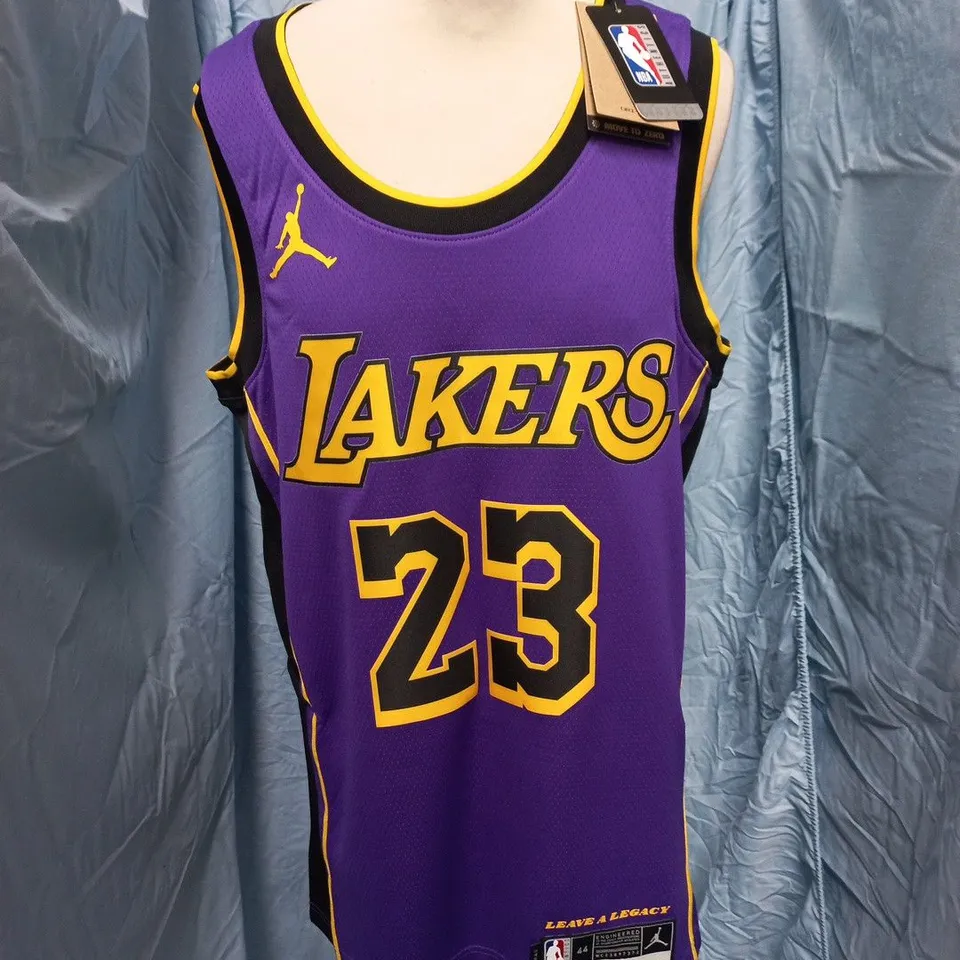 LAKERS DRI-FIT BASKETBALL JERSEY IN PURPLE - M